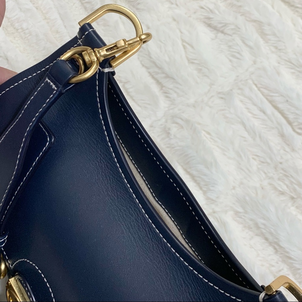 Tory Burch James Awning stripe saddle bag - Picture 8 of 16